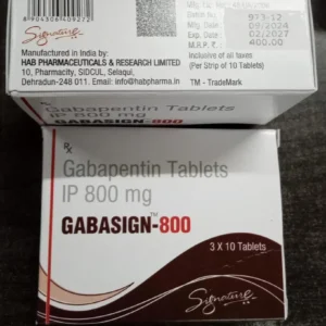 gabasign 800 mg (gabapentin) tablets